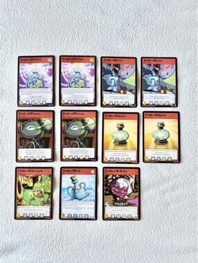 2003 Neopets TCG Potion Bundle of 11 Trading Cards